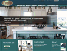 Tablet Screenshot of crystalcabinets.com
